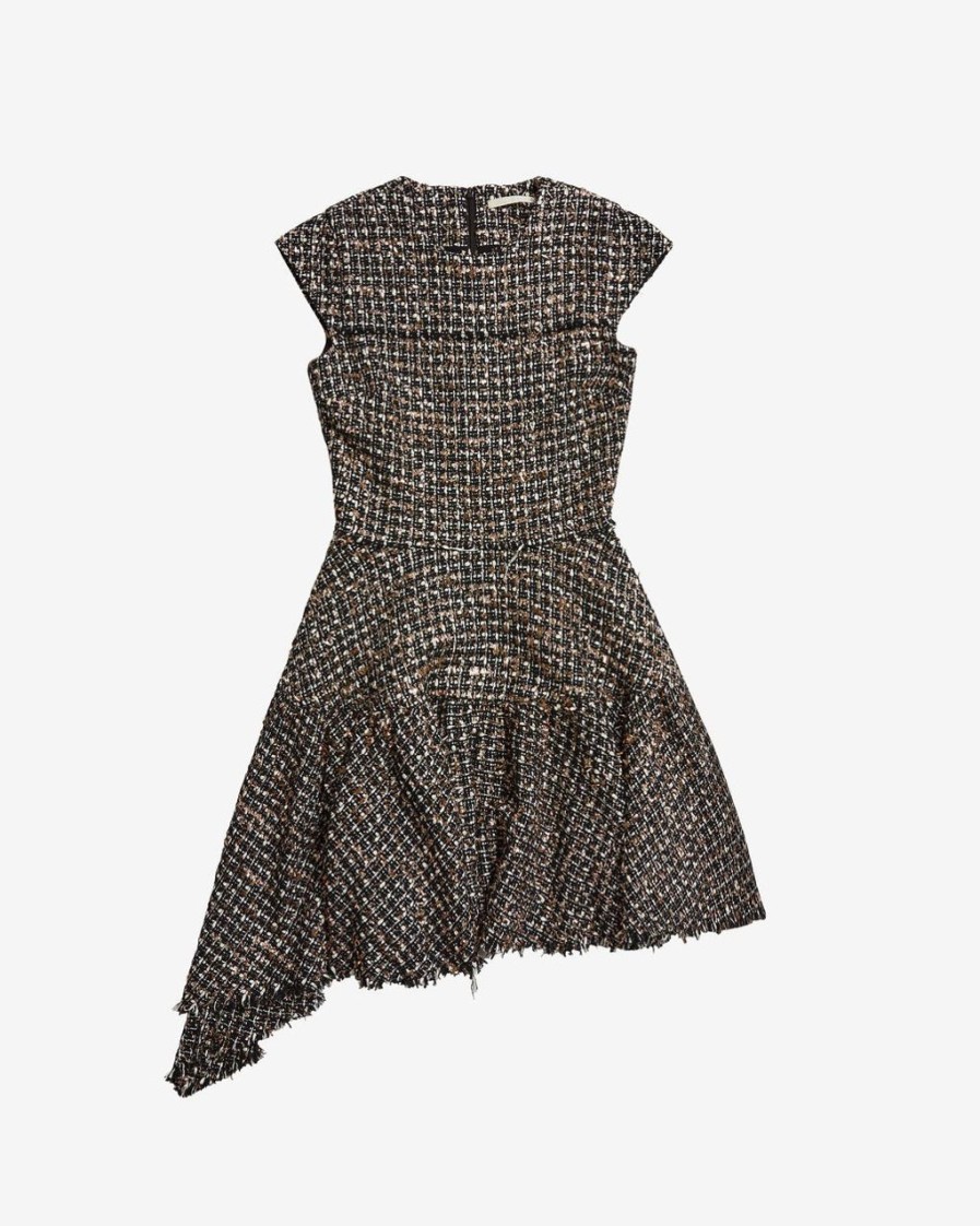 Women JASON WU Dresses | Cap Sleeve Cotton Tinsel Tweed Dress