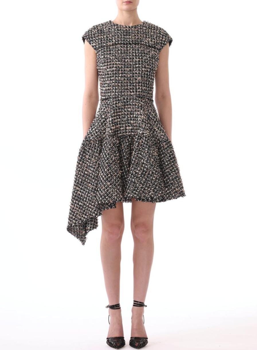 Women JASON WU Dresses | Cap Sleeve Cotton Tinsel Tweed Dress