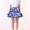 Women JASON WU Skirts | Printed Mini Ruffle Skirt W Elastic Band