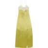 Women JASON WU Dresses | S/L V-Neck Maxi Dress W/Lace Combo