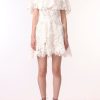 Women JASON WU Dresses | Floral Guipure Lace Cape Dress With Embroidered Flowers