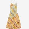 Women JASON WU Dresses | Printed Silk Cdc Bias Cut Maxi Slip Dress