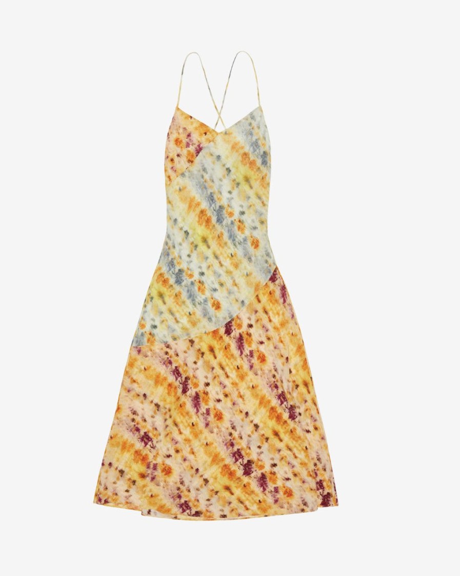 Women JASON WU Dresses | Printed Silk Cdc Bias Cut Maxi Slip Dress