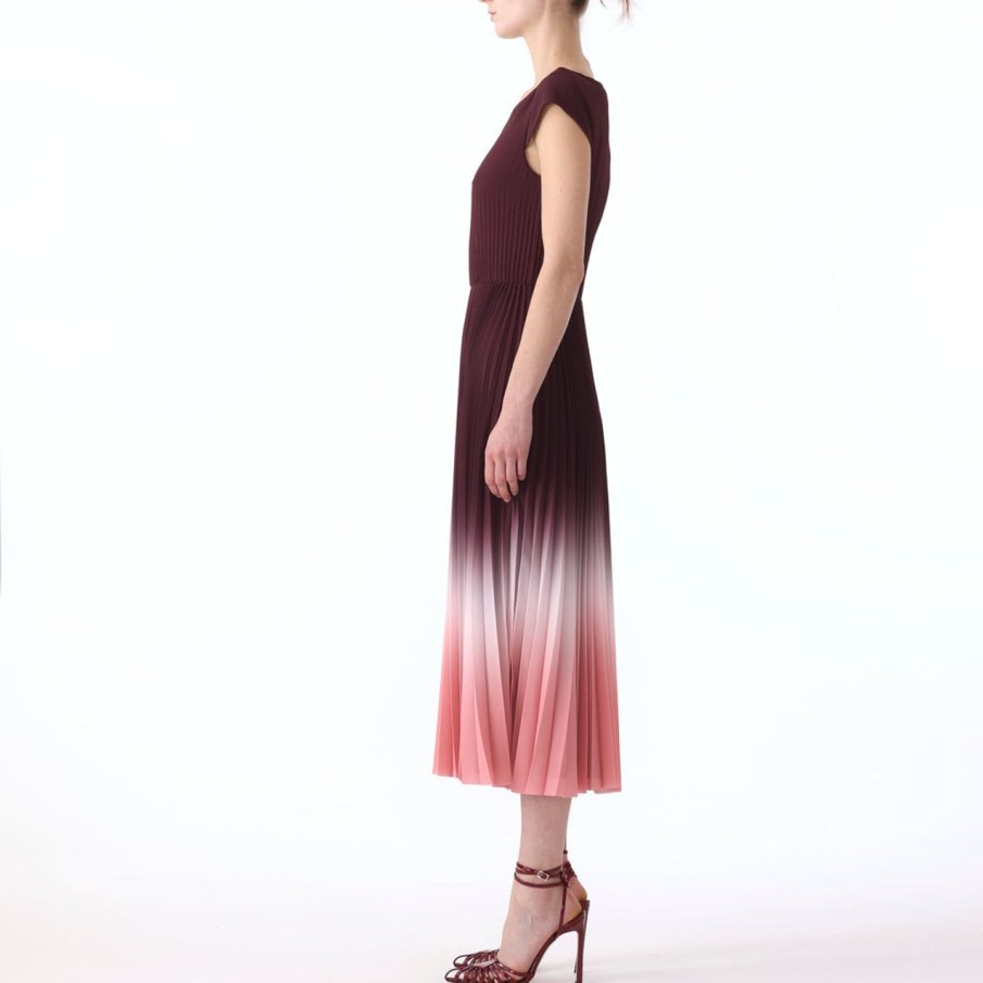 Women JASON WU Dresses | Dip Dye Marocaine Crepe Pleated Dress