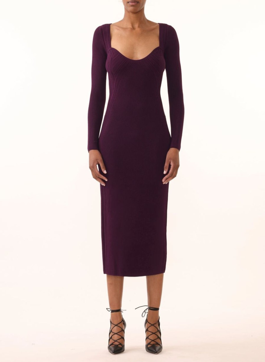 Women JASON WU Dresses | Cross Over Detail Knit Dress