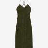 Women JASON WU Dresses | S/L Sheer Jersey Ruched Midi Dress