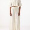 Women JASON WU Pants | Wide Leg Pants W/Lace Combo