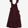 Women JASON WU Dresses | Short Sleeve Paint Dot Dress With Ruffle Detail