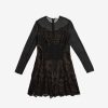 Women JASON WU Dresses | Long Sleeve Chiffon/Lace Mix Media Dress