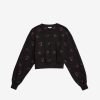 Women JASON WU Tops | Long Sleeve Sweatshirt W/Floral Embroidery