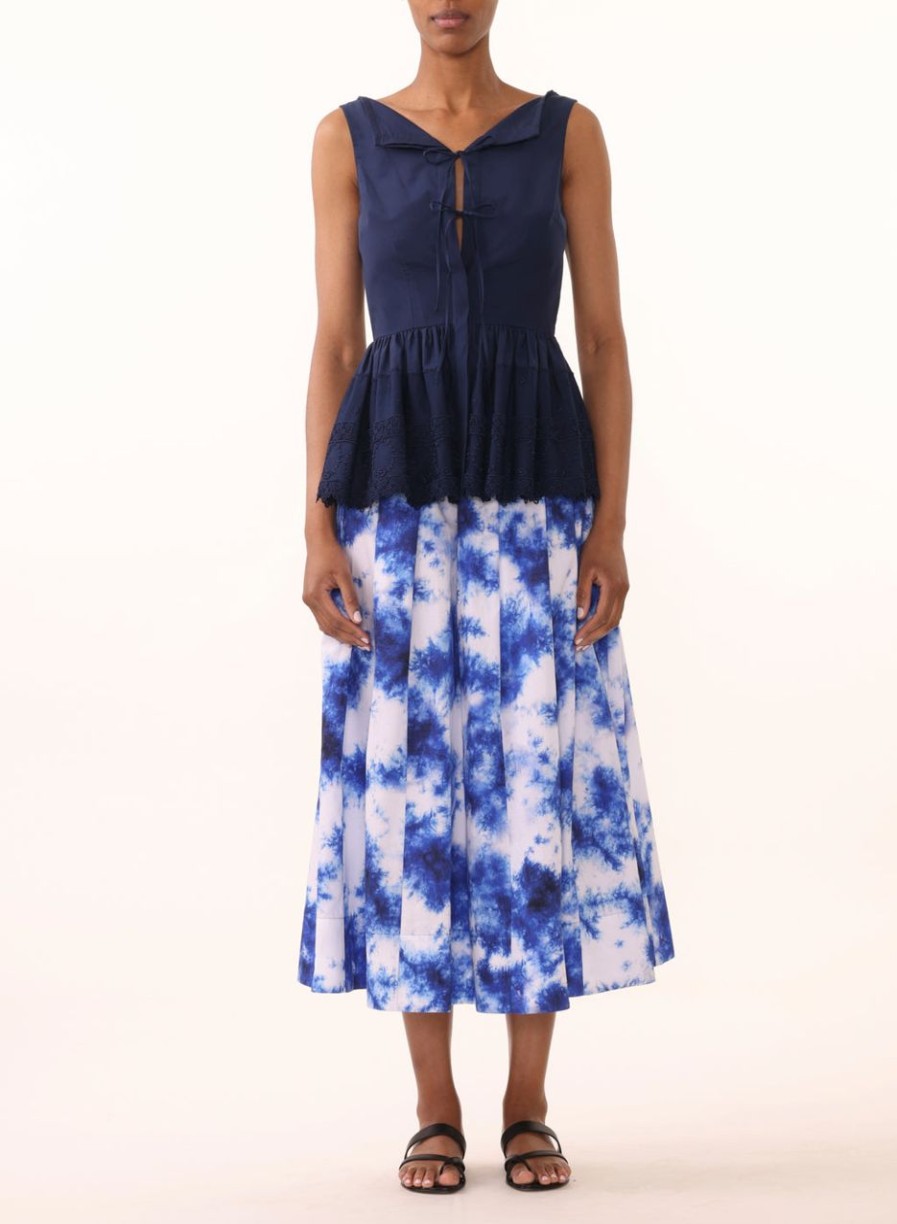 Women JASON WU Skirts | Floral Cotton Skirt