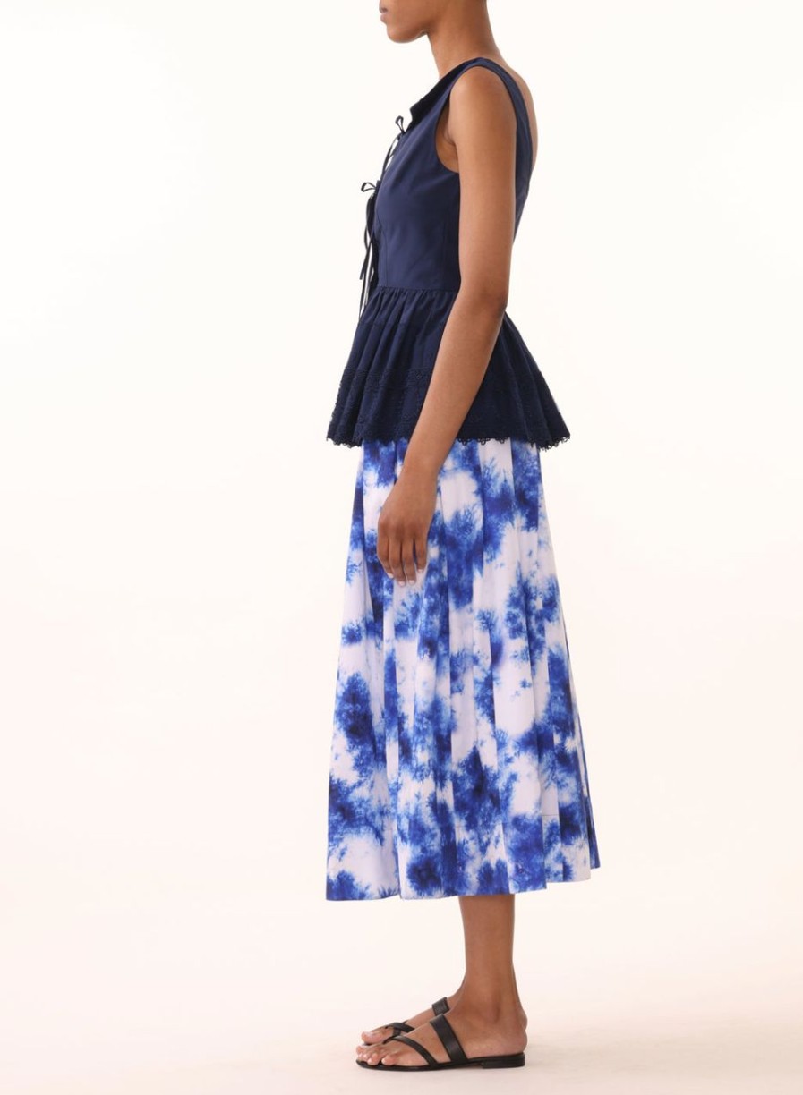 Women JASON WU Skirts | Floral Cotton Skirt