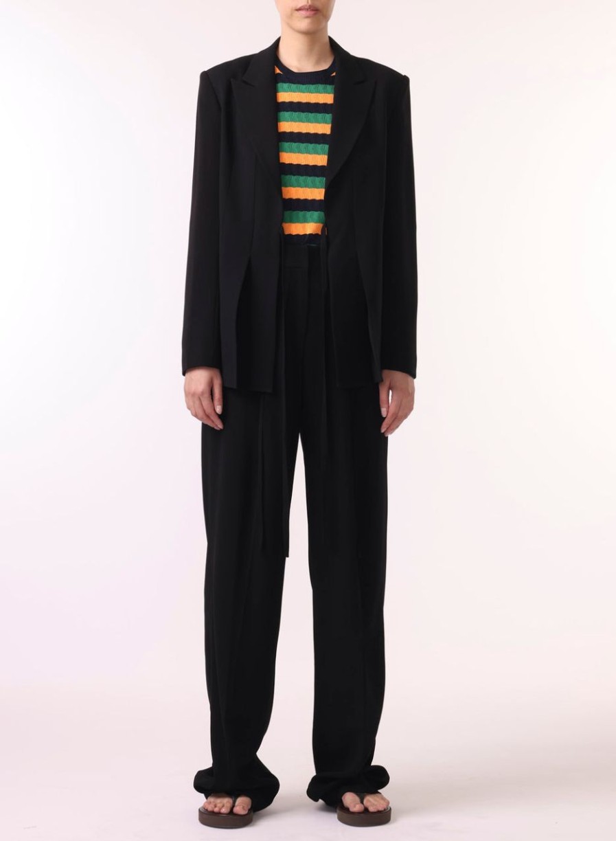 Women JASON WU Pants | Wide Leg Pant W/Tie Detail