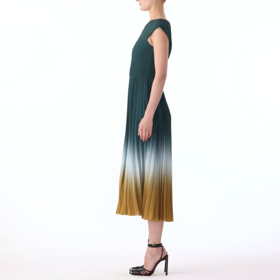 Women JASON WU Dresses | Dip Dye Marocaine Crepe Pleated Dress