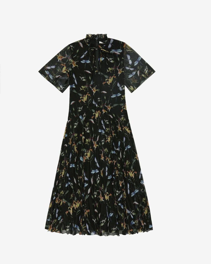 Women JASON WU Dresses | Crinkle Tulip Garden All Over Printed Day Dress