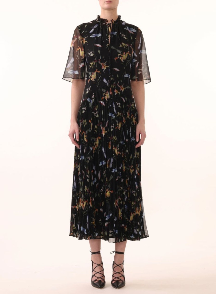 Women JASON WU Dresses | Crinkle Tulip Garden All Over Printed Day Dress