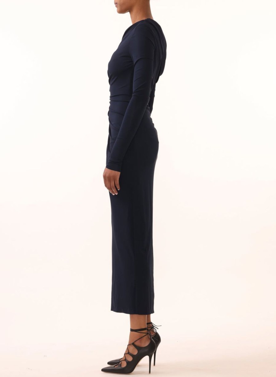 Women JASON WU Dresses | One Shoulder Jersey Midi Dress