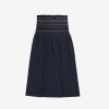 Women JASON WU Skirts | Midi Skirt W/Smocked Waist Detail