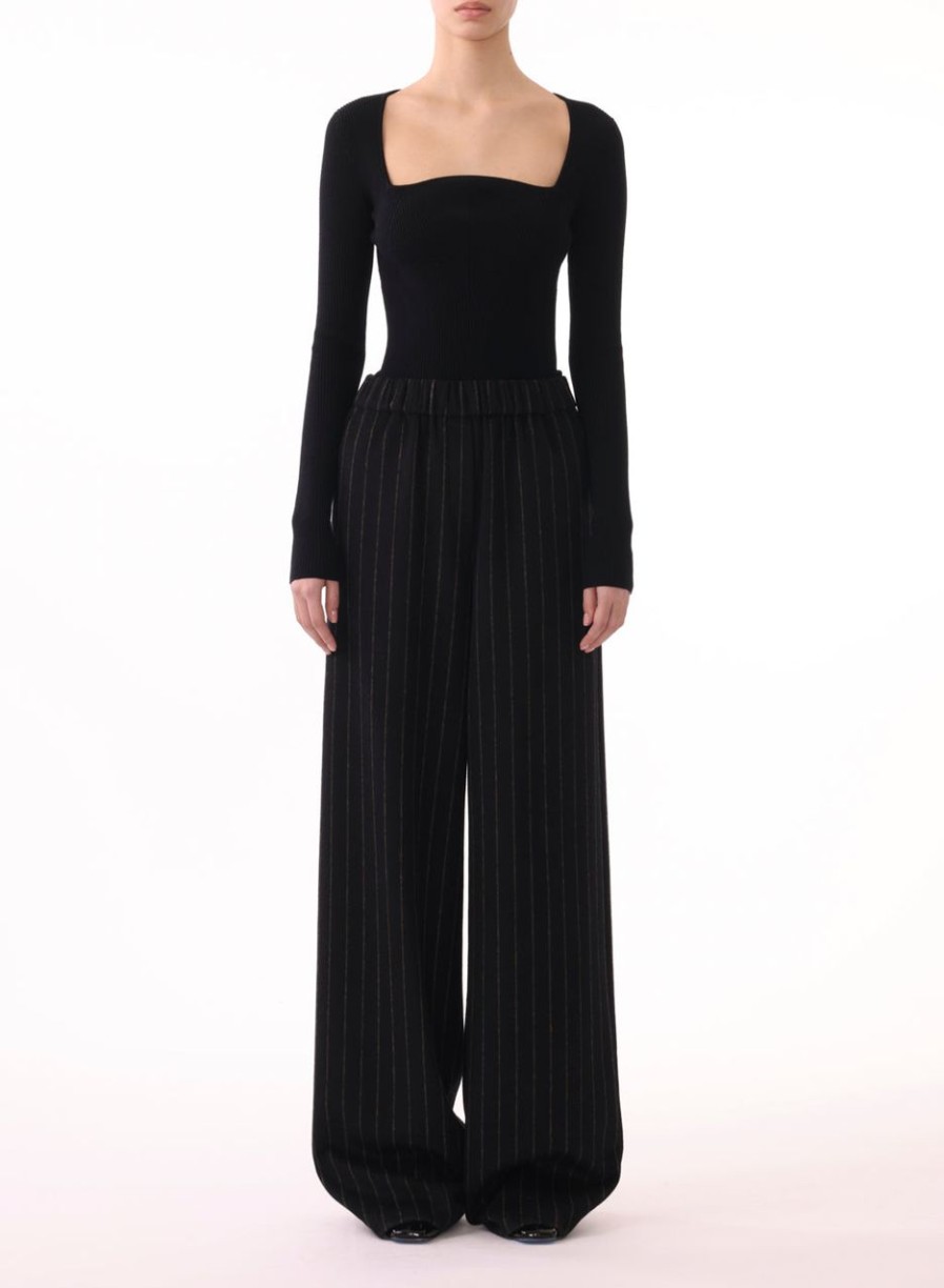 Women JASON WU Pants | Elasticated Wide Leg Pants