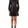 Women JASON WU Dresses | Ls Short Leather Dress