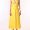 Women JASON WU Dresses | Slip Dress W/Front Twist & Cut Out Detail